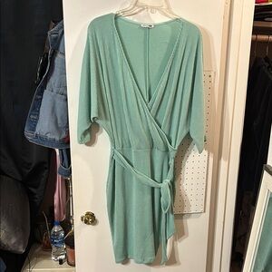Mint Green Wrap Dress